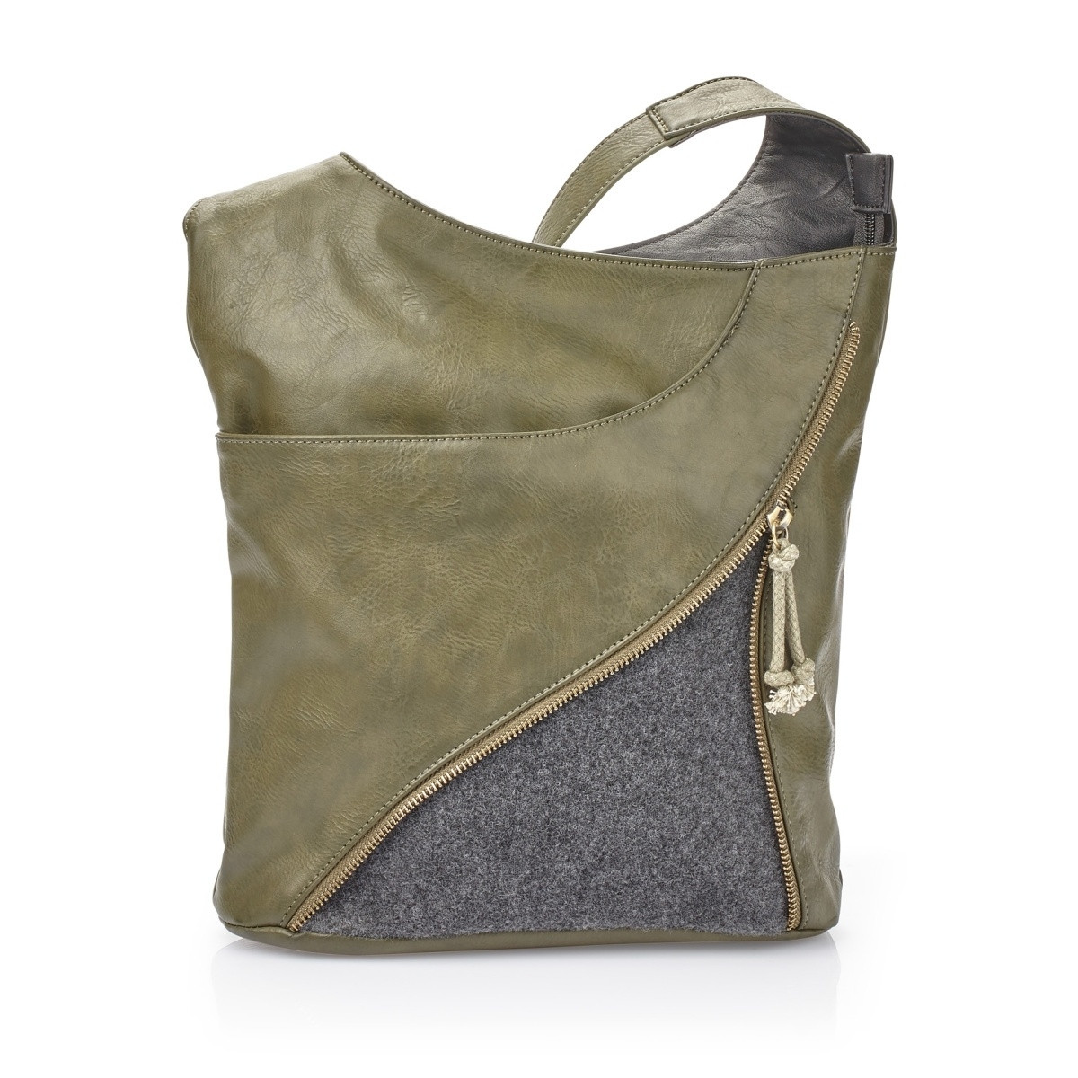 detail Dámská kabelka RIEKER H1045-52 GRÜN KOMBI H/W 9