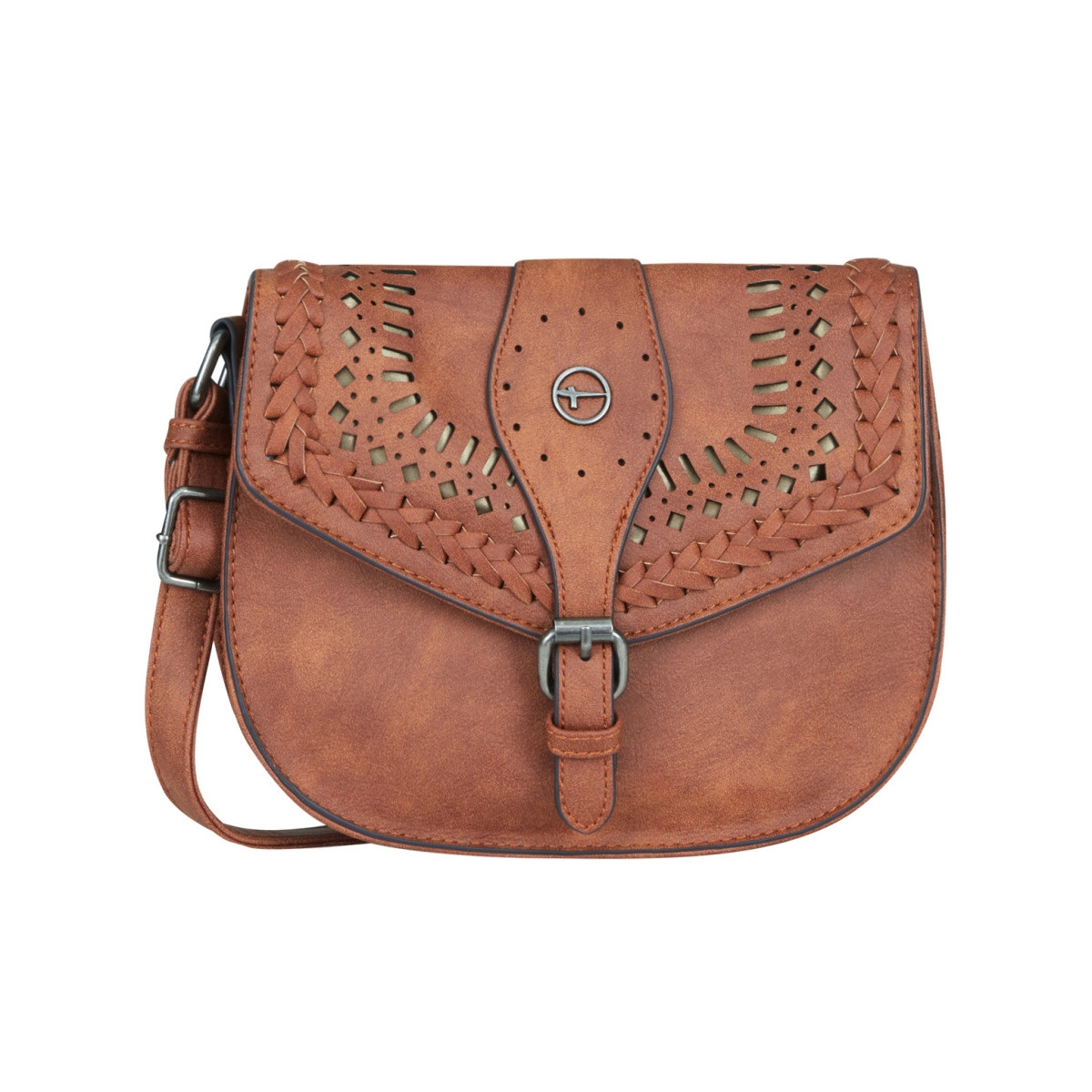 detail Dámská kabelka TAMARIS ALFA 3213192-305 COGNAC Crossbody Bag