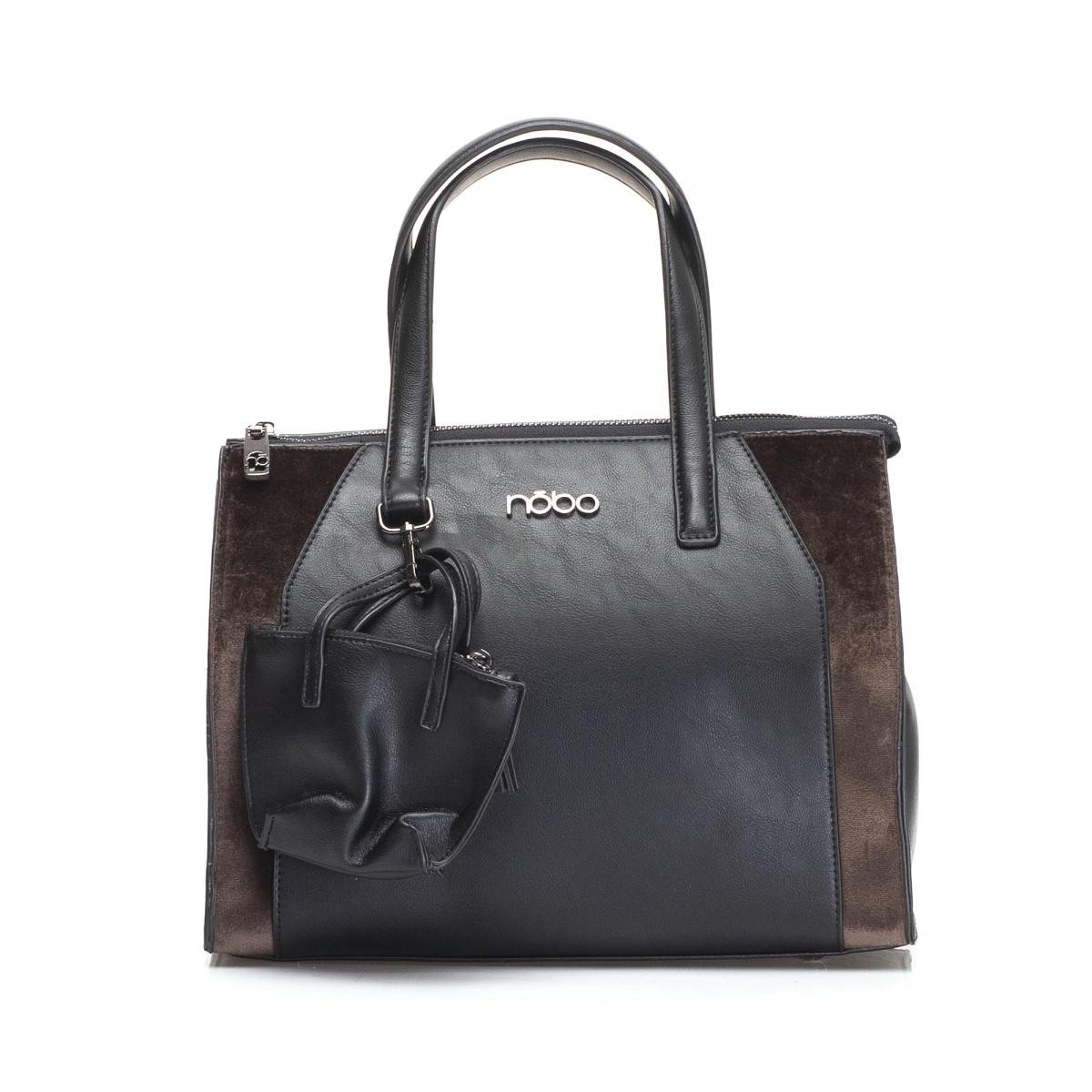 detail Dámská kabelka NOBO NBAG-H1850-C020 BLACK WITH BROWN