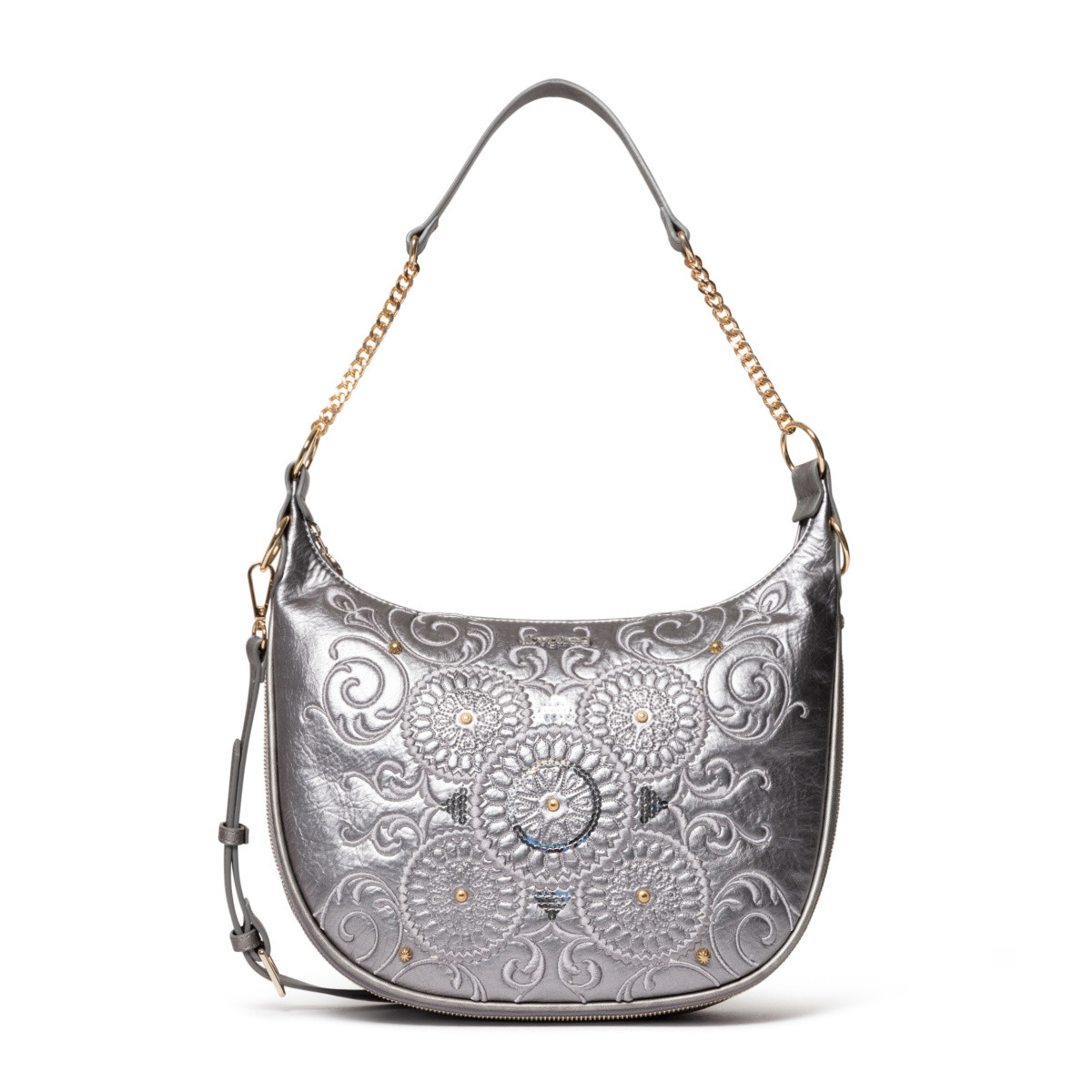 detail Dámská kabelka DESIGUAL DES-2019784-S0 stříbrná