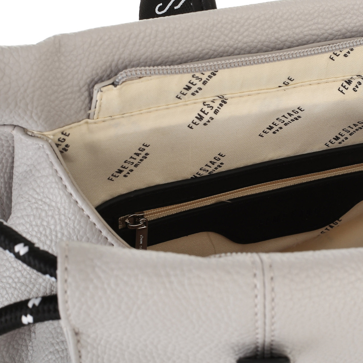 detail Dámský batoh FEMESTAGE FEM-2019903-S0 šedá