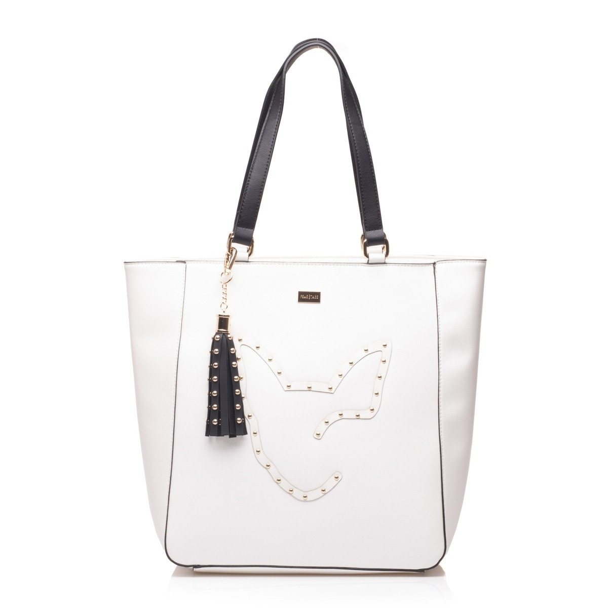 detail Dámská kabelka FEMESTAGE 65825-00X WHITE WITH BLACK S0