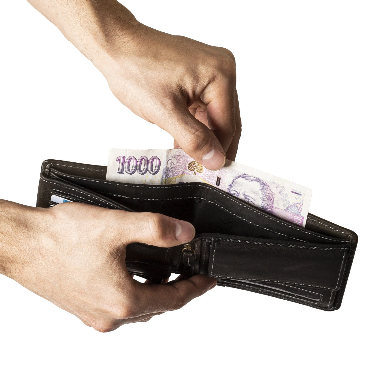 detail Pánská peněženka RIEKER 1002 černá W5