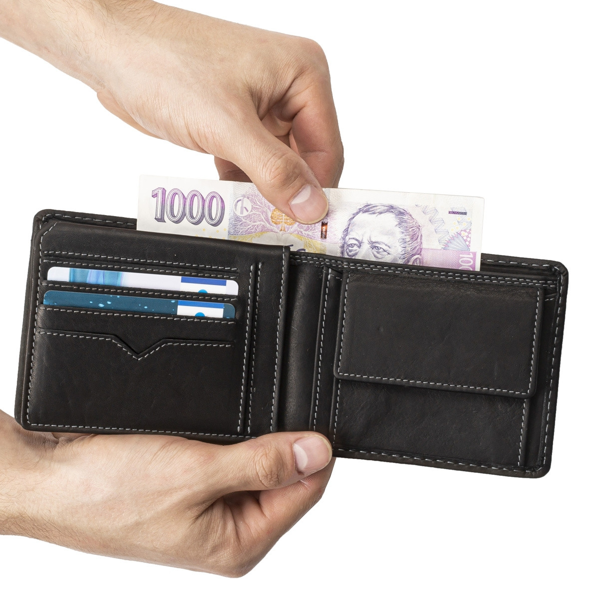 detail Pánská peněženka RIEKER RIE-20200049-W2 černá