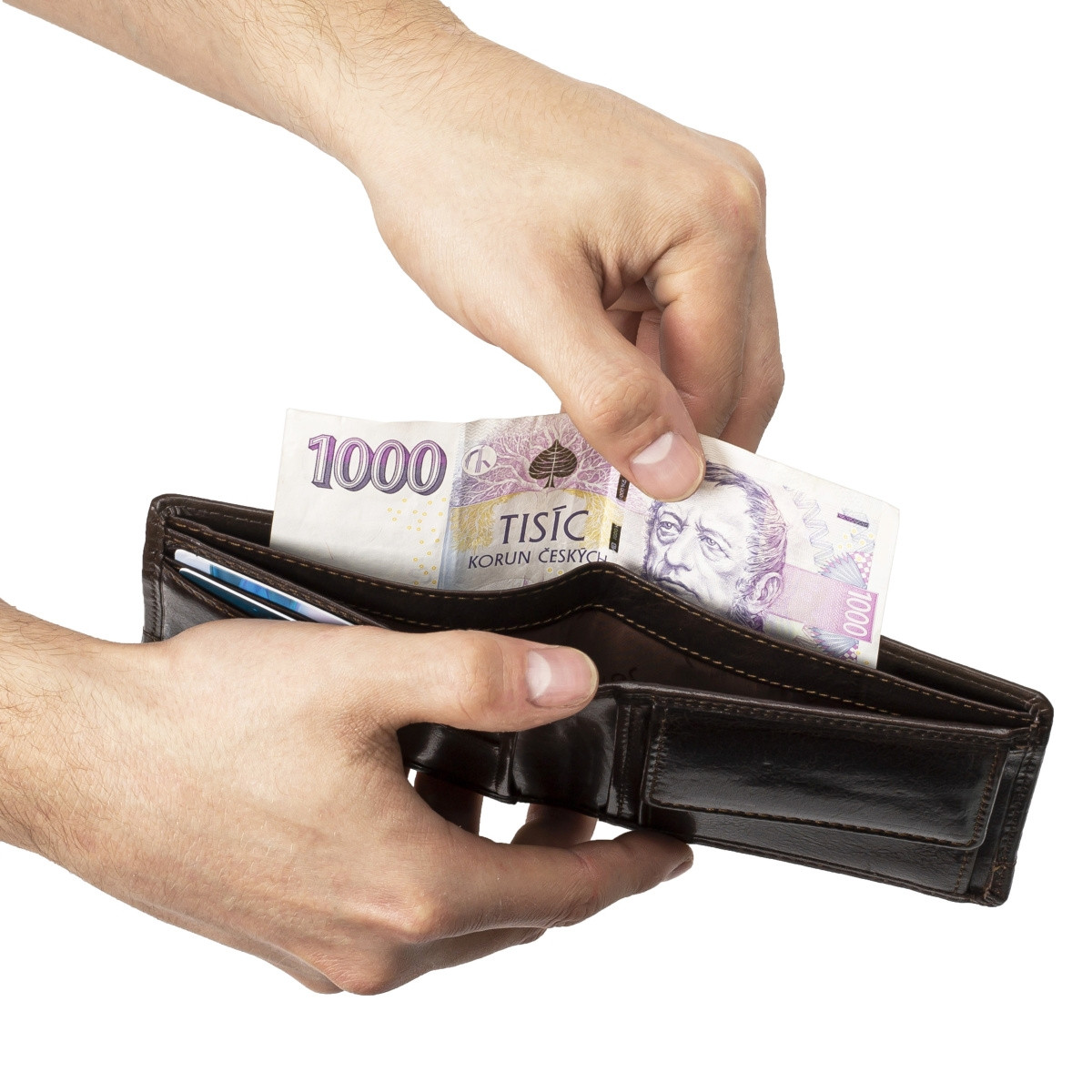 detail Pánská peněženka RIEKER RIE-20200052-W2 hnědá