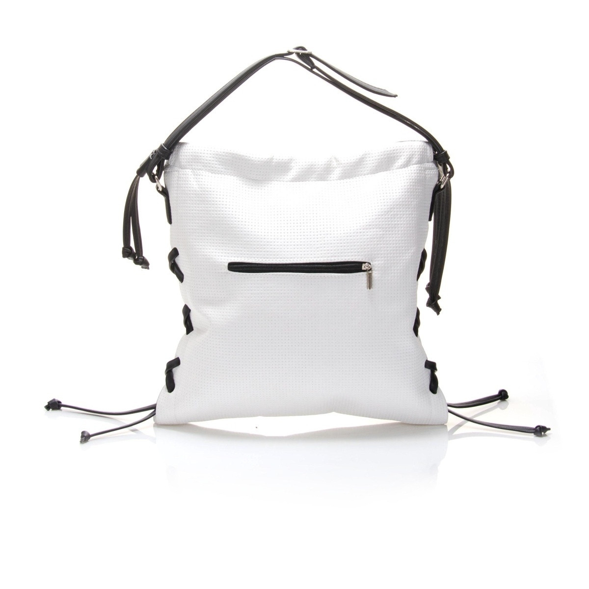 detail Kabelka C-1902 PD BÍLÁ/ČERNÁ (37x37cm) ------ Dárek k nákupu