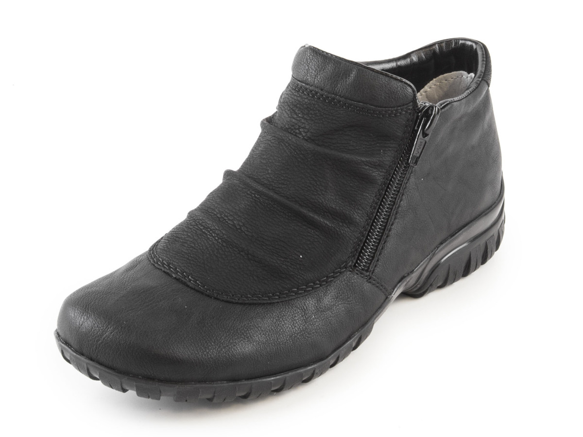 detail Dámské černé kotníkové boty RIEKER L4691/01 SCHWARZ H/W 7