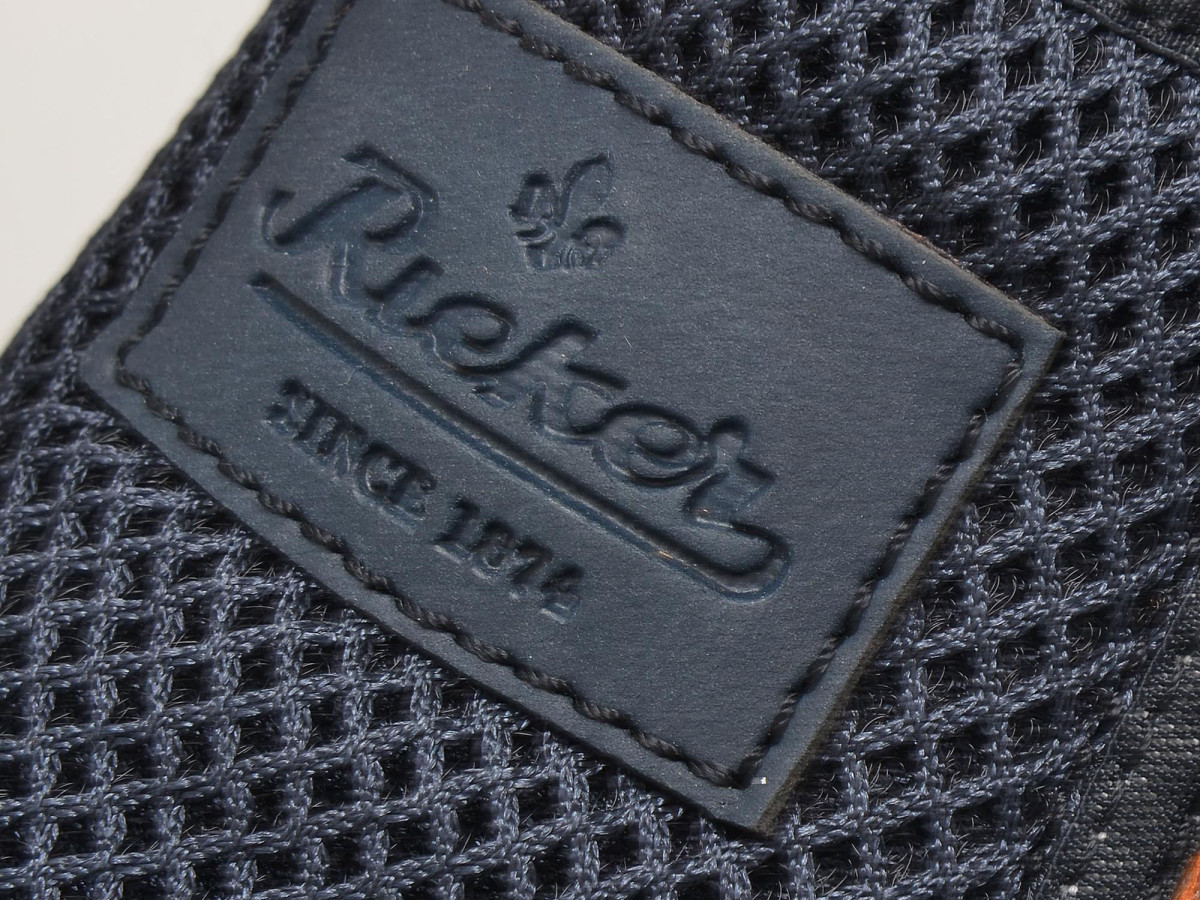 detail Pánské modré mokasíny RIEKER B4870/14 BLAU F/S 8