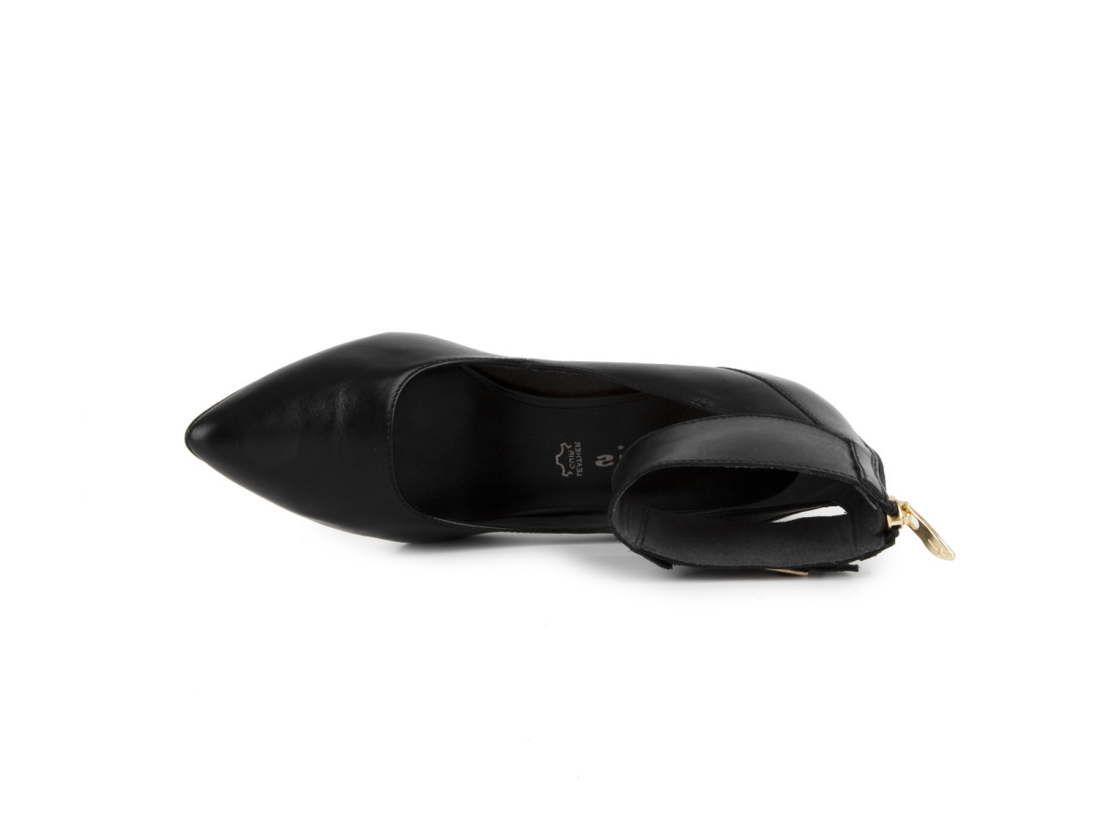 detail Elegantní lodičky s páskem kolem kotníku 1-22406-33 / černá