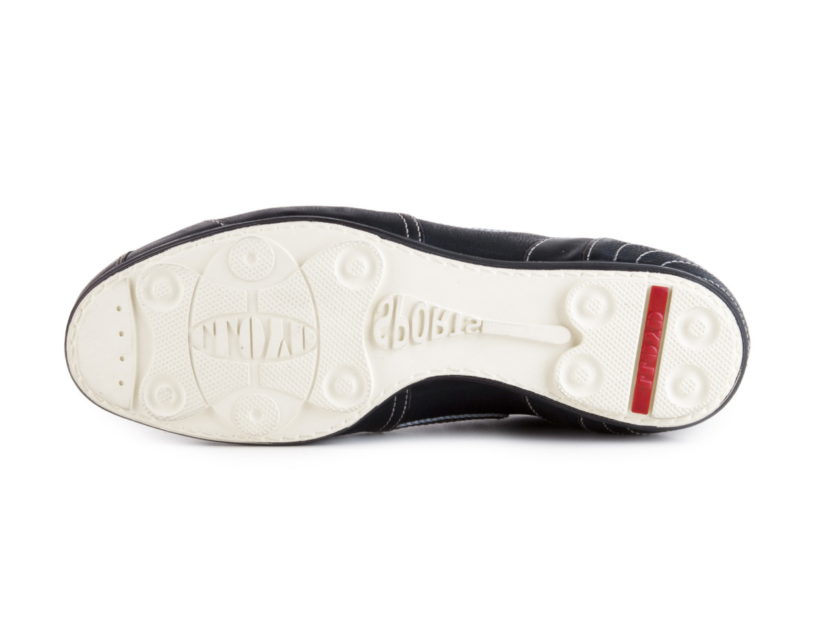 detail Kožené tenisky se šněrováním ARVINO / tmavě modrá