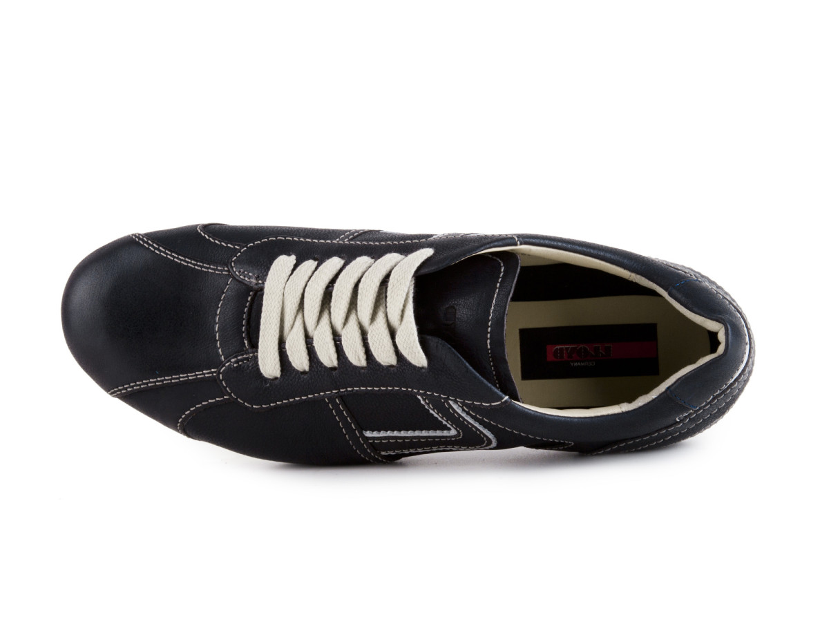 detail Kožené tenisky se šněrováním ARVINO / tmavě modrá