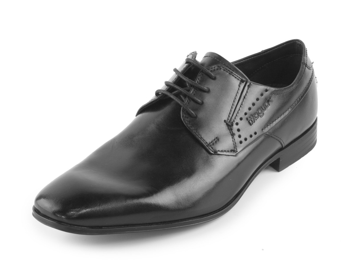 detail Klasické pánské extra široké polobotky se šněrováním R1104-1 Mattia XXL / černá