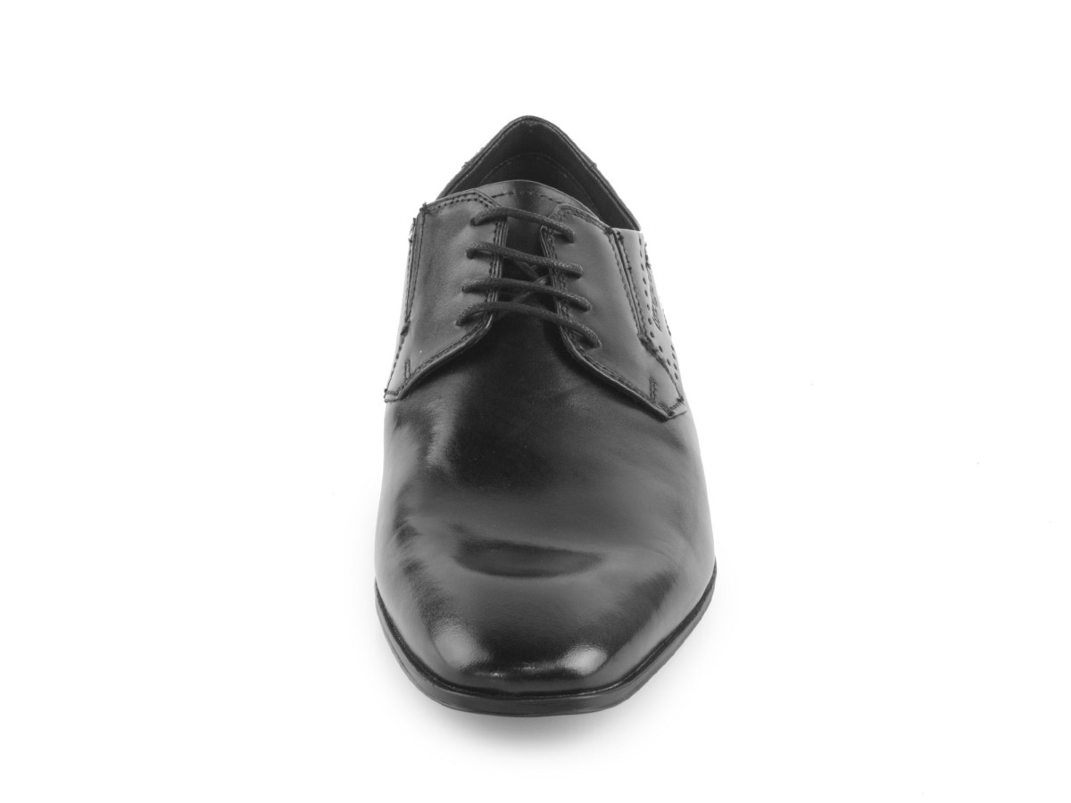 detail Klasické pánské extra široké polobotky se šněrováním R1104-1 Mattia XXL / černá