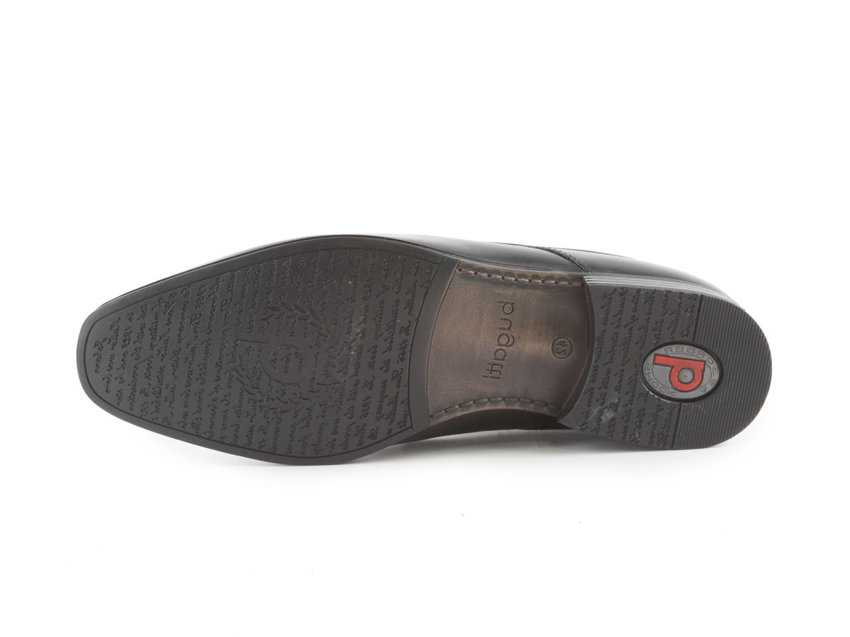 detail Klasické pánské extra široké polobotky se šněrováním R1104-1 Mattia XXL / černá