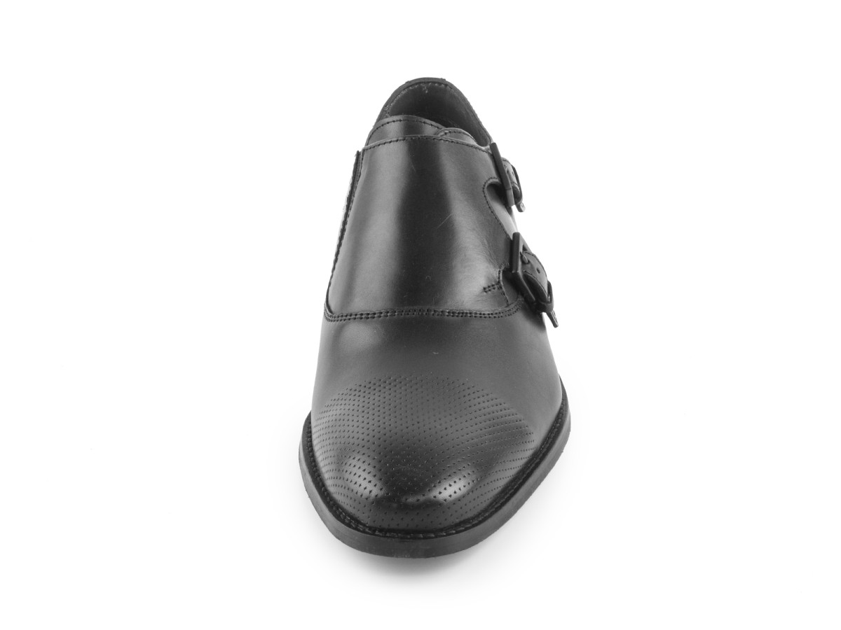 detail Pánské módní celokožené polobotky 5-14200-27 / černá