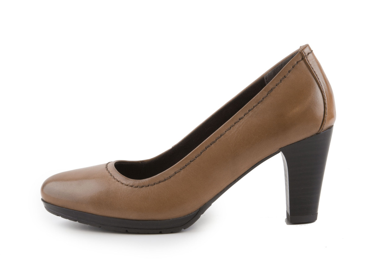 detail Dámské lodičky na vyšším podpatku šíře G 8-22405-27 / béžová (dune)