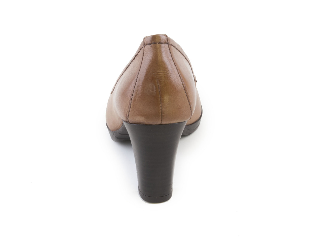 detail Dámské lodičky na vyšším podpatku šíře G 8-22405-27 / béžová (dune)