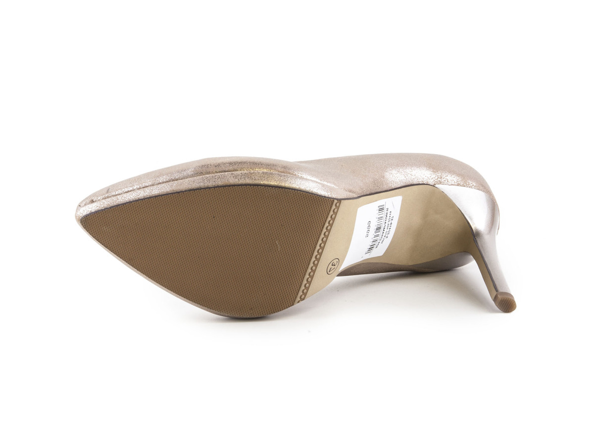 detail Dámské otevřené lodičky na vysokém podpatku 5-22419-37 / zlatá