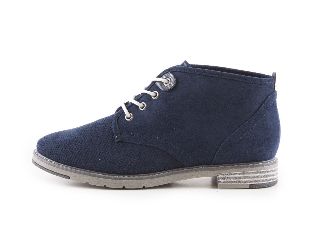 detail Dámské jarní/letní perforované boty ke kotníku šíře H 8-25263-28 / navy modrá