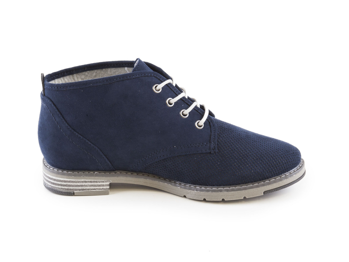 detail Dámské jarní/letní perforované boty ke kotníku šíře H 8-25263-28 / navy modrá