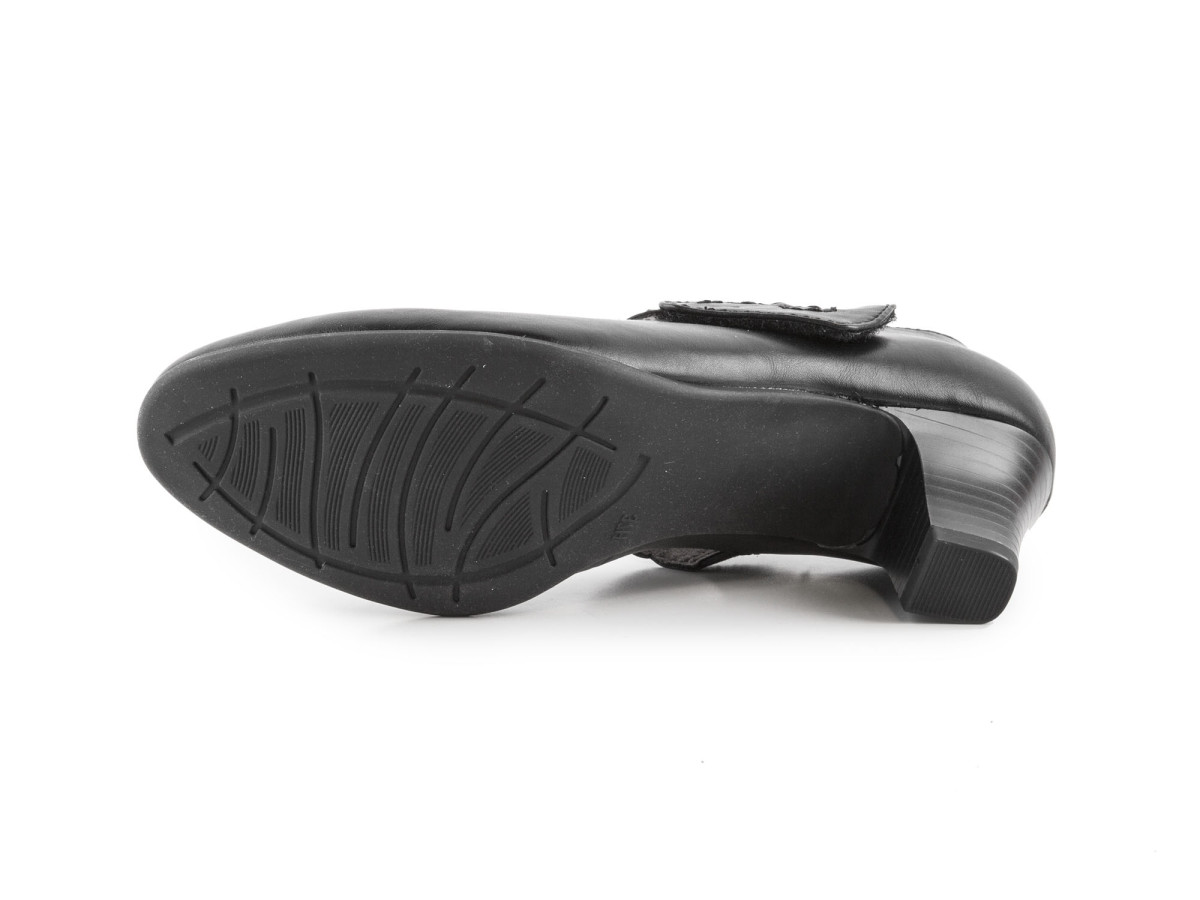 detail Dámské lodičky s páskem na suchý zip na středním podpatku šíře H 8-24462-28 / č