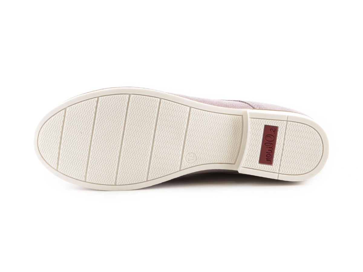 detail Dámské kožené kotníkové boty se šněrováním 5-25100-28 / růžová