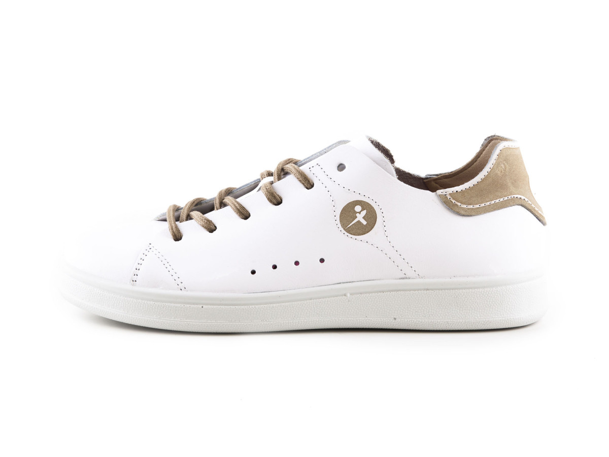 detail Dámské kožené street tenisky se šněrováním 1-23629-28 / bílá