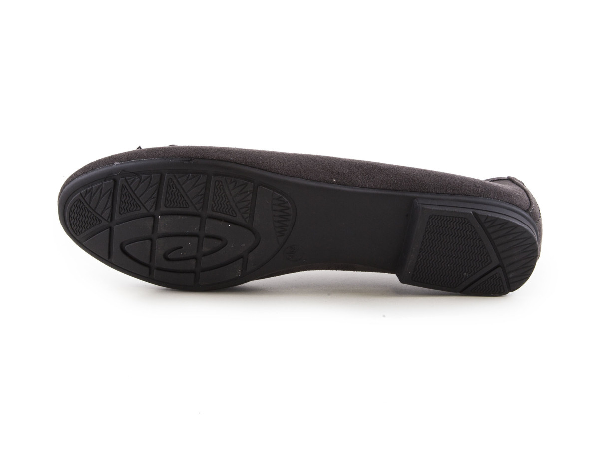 detail Dámské balerínky s mašličkou šíře H 8-22164-29 / šedá (asphalt)