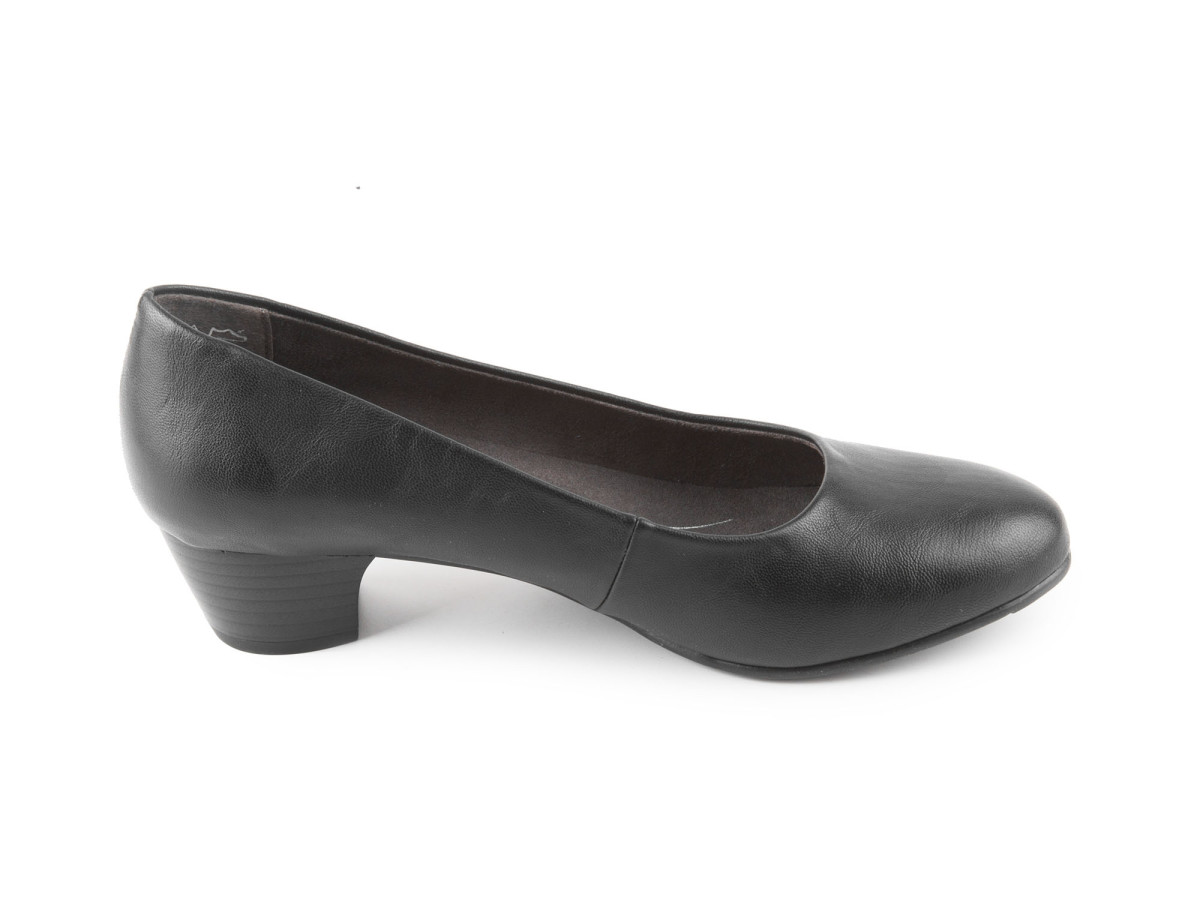detail Dámské klasické lodičky na středním podpatku šíře H 8-22360-29 / černá