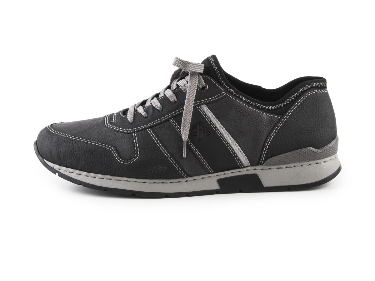 detail Pánské šněrovací tenisky 19400-01 / černo-šedá