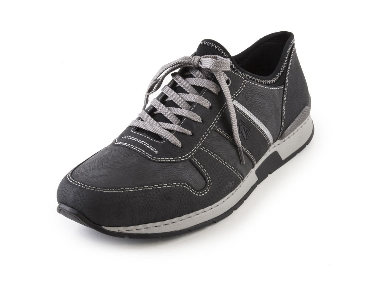 detail Pánské šněrovací tenisky 19400-01 / černo-šedá