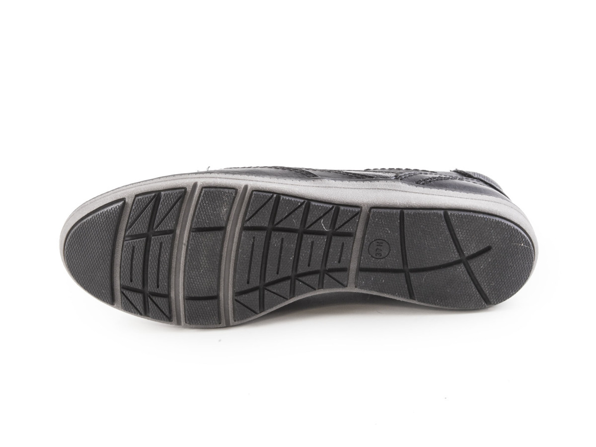 detail Dámské uzavřené lodičky na nízkém klínku šíře H 8-24661-20 / černá