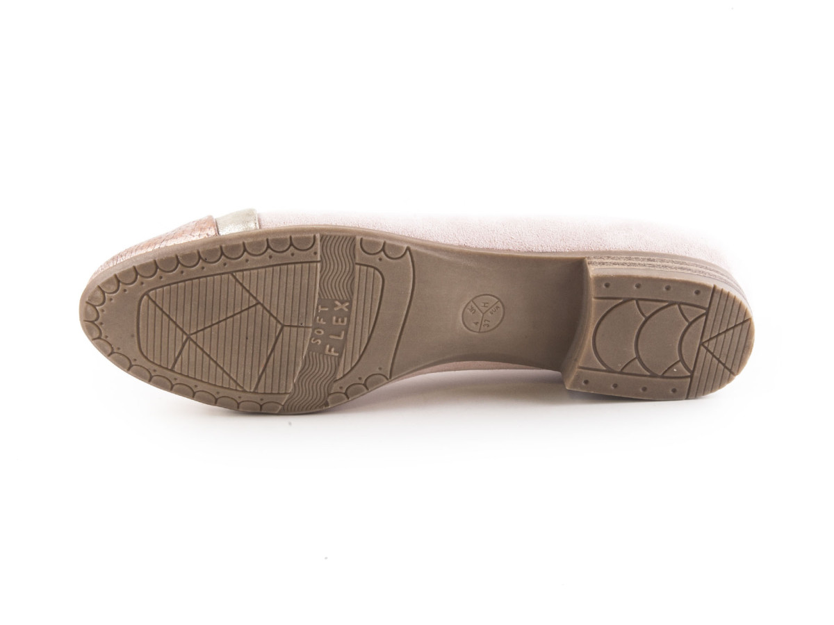 detail Dámská obuv JANA Dámské baleríny s lakovanou špičkou šíře H 8-22165-20 růžová