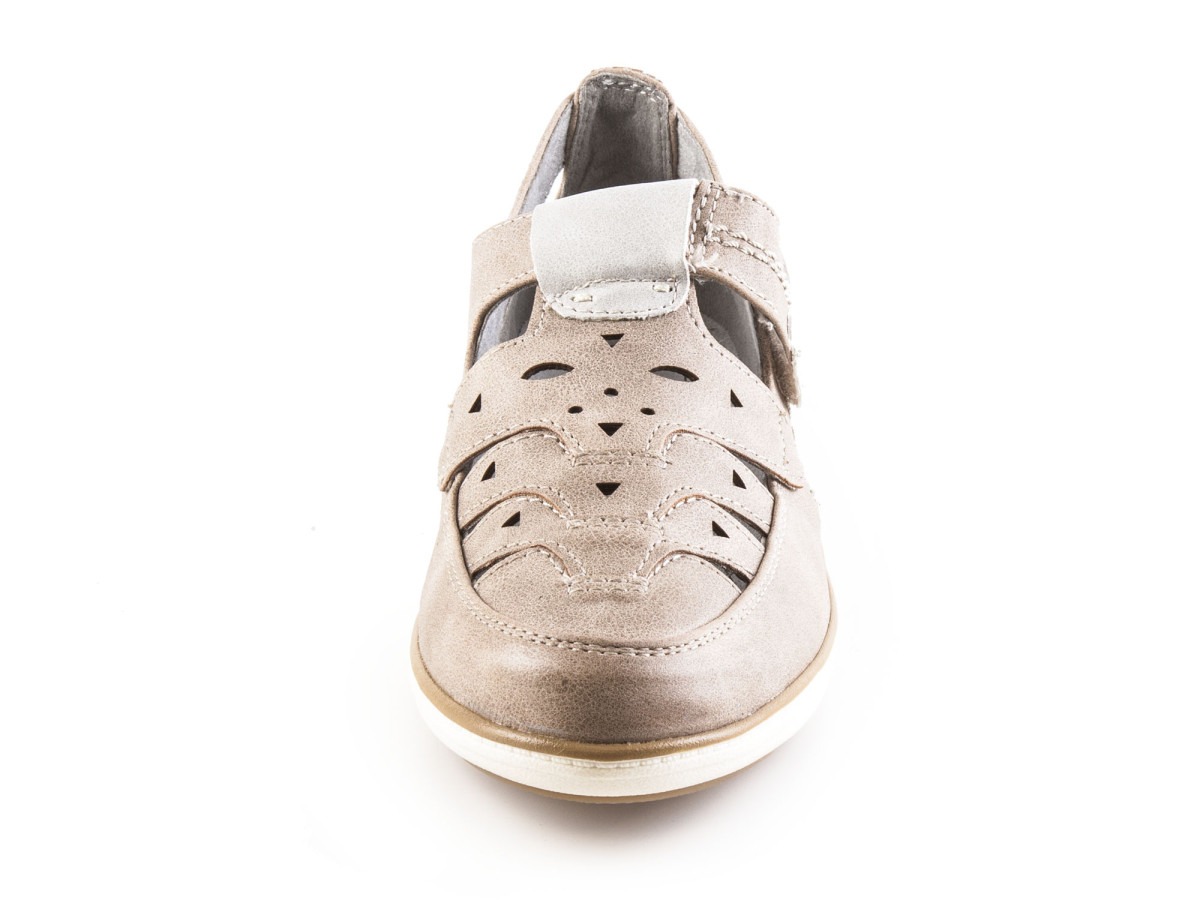 detail Dámská obuv JANA Dámské sandály šíře H 8-24666-20 / béžová