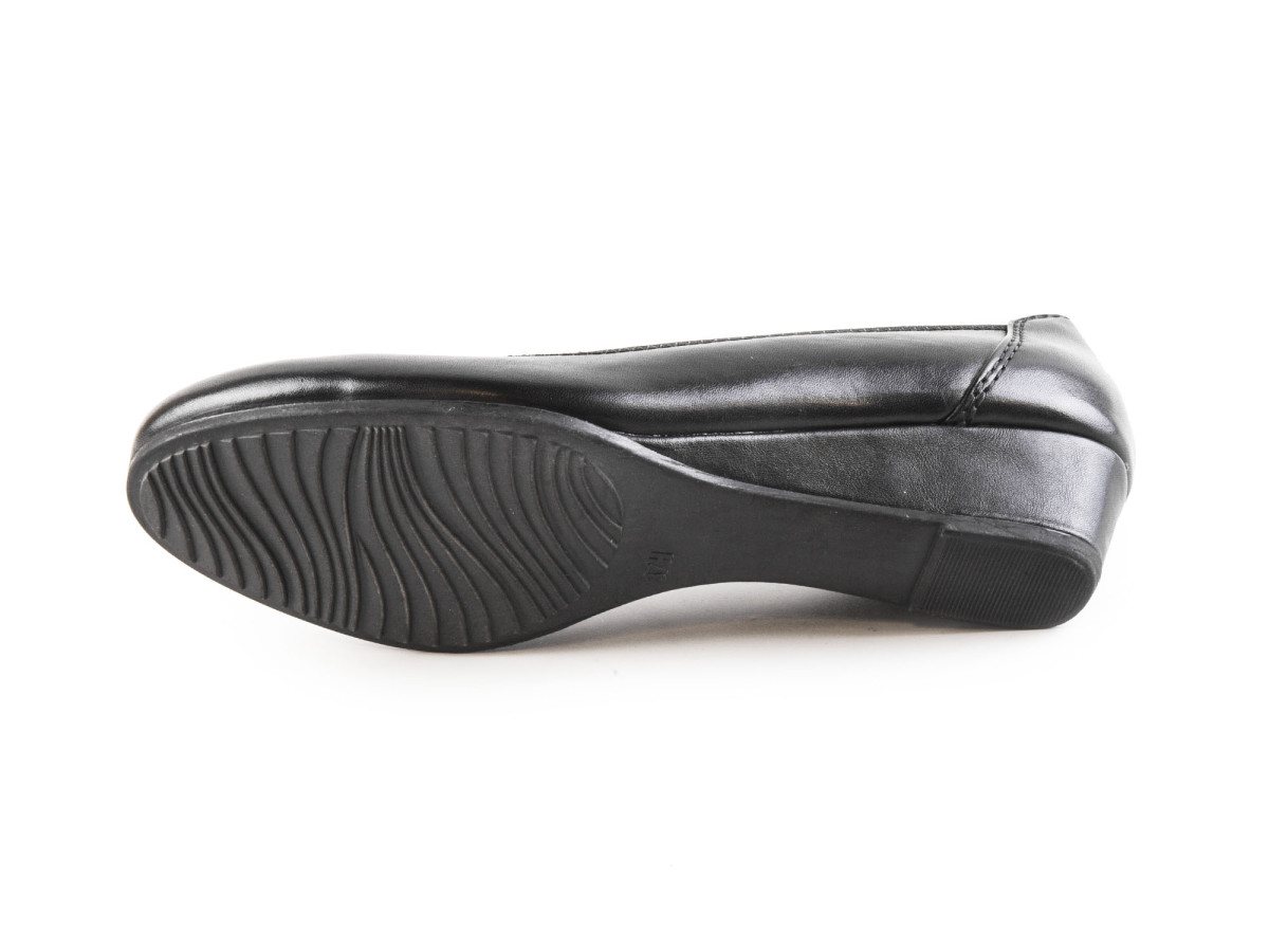 detail Dámská obuv JANA Dámské kožené lodičky šíře H 8-22203-20 / černá