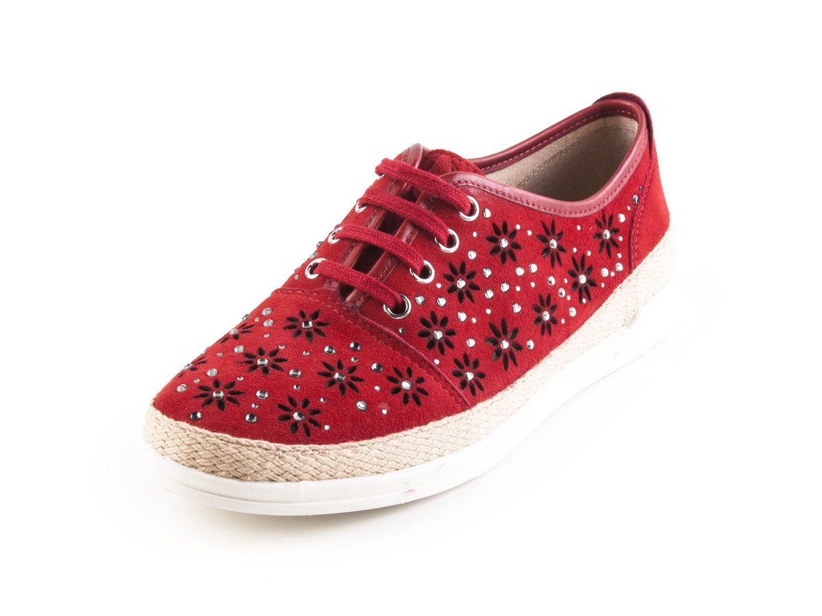 detail Dámská obuv CAPRICE 9-9-23600-20 RED SUEDE 524
