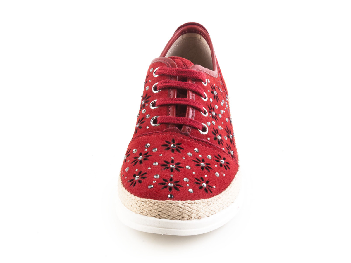 detail Dámská obuv CAPRICE 9-9-23600-20 RED SUEDE 524