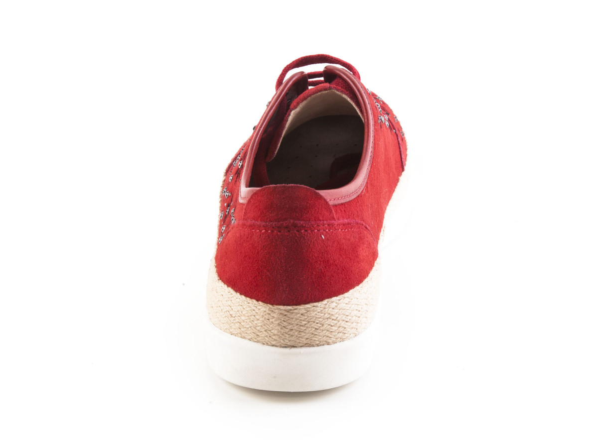 detail Dámská obuv CAPRICE 9-9-23600-20 RED SUEDE 524