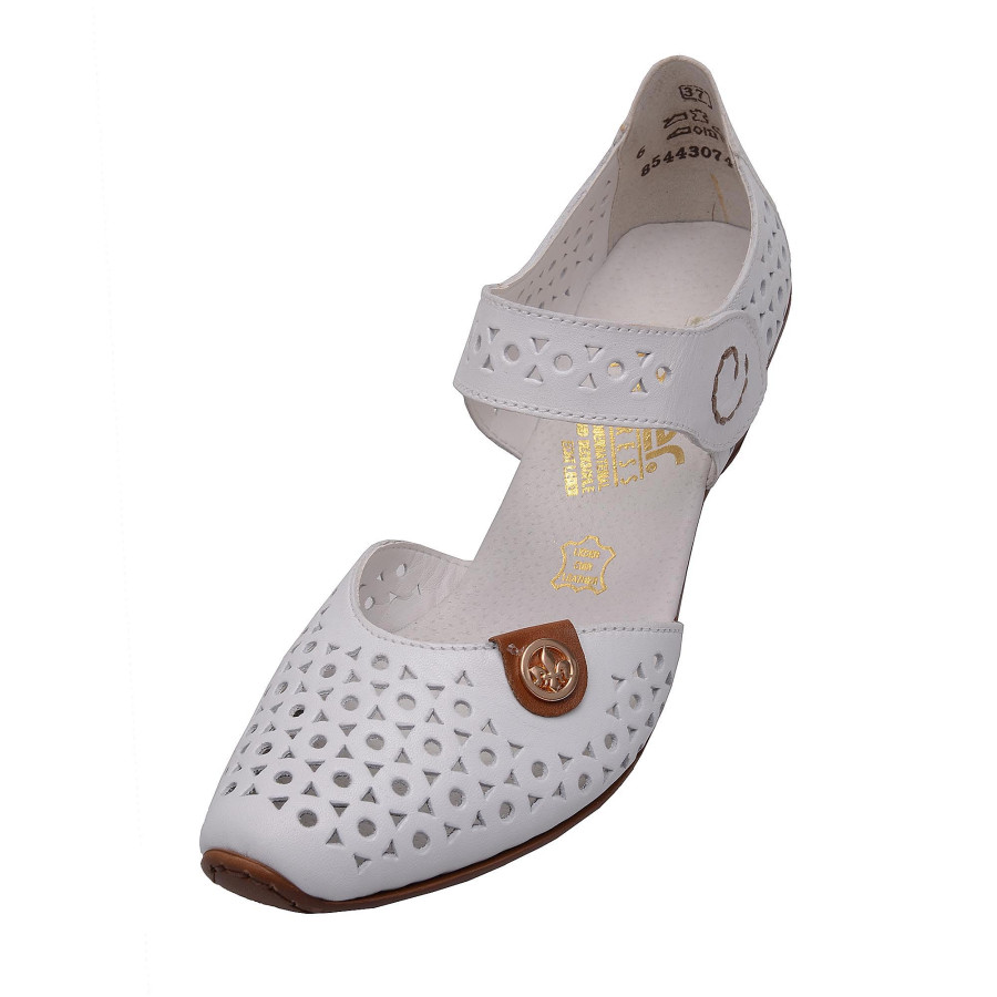 detail Dámská obuv RIEKER 43785/80 WEISS F/S 16