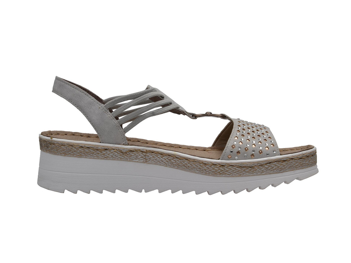 detail Dámské šedé sandály RIEKER V3285/40 GRAU F/S 8
