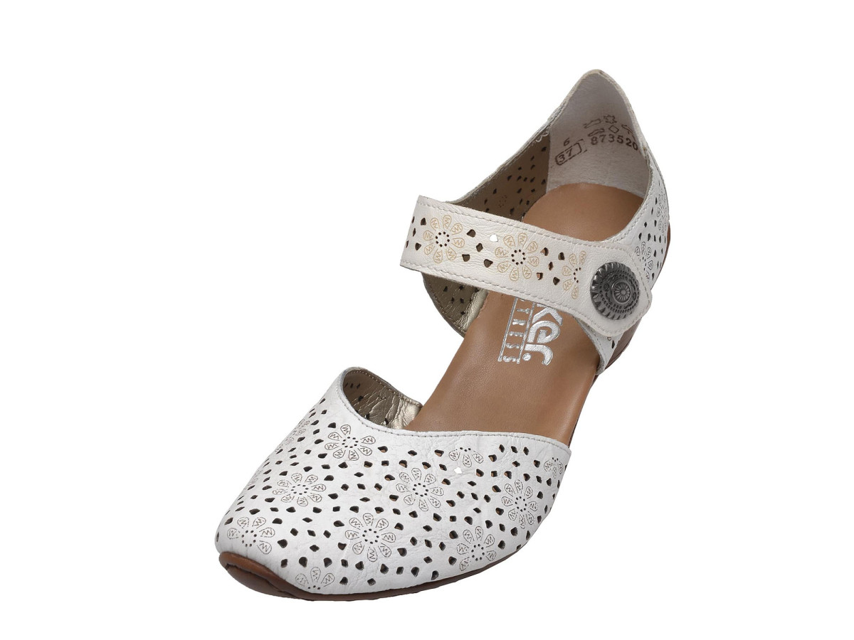 detail Dámská obuv RIEKER 43711/80 WEISS F/S 8