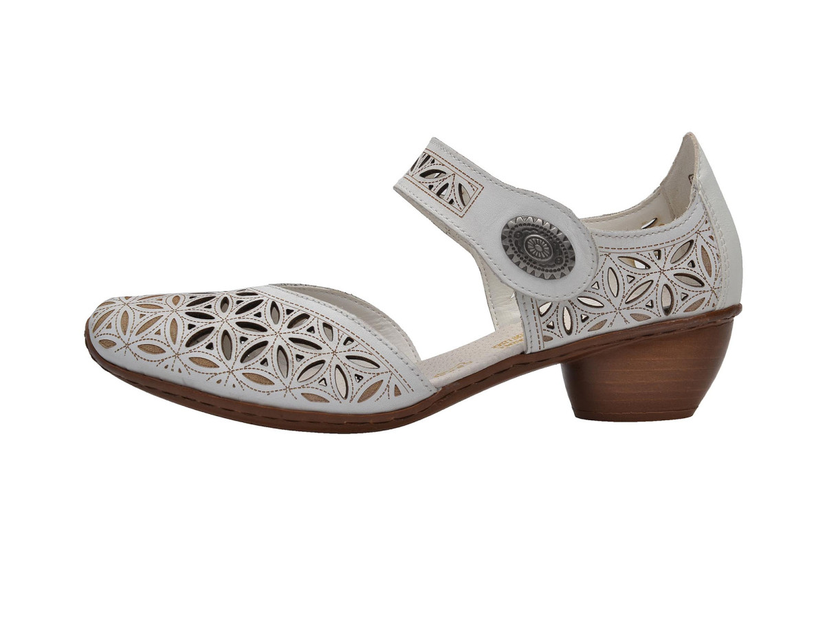 detail Dámské lodičky RIEKER RIE-1023579-S8 bílá