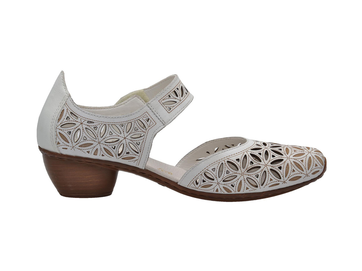 detail Dámské lodičky RIEKER RIE-1023579-S8 bílá