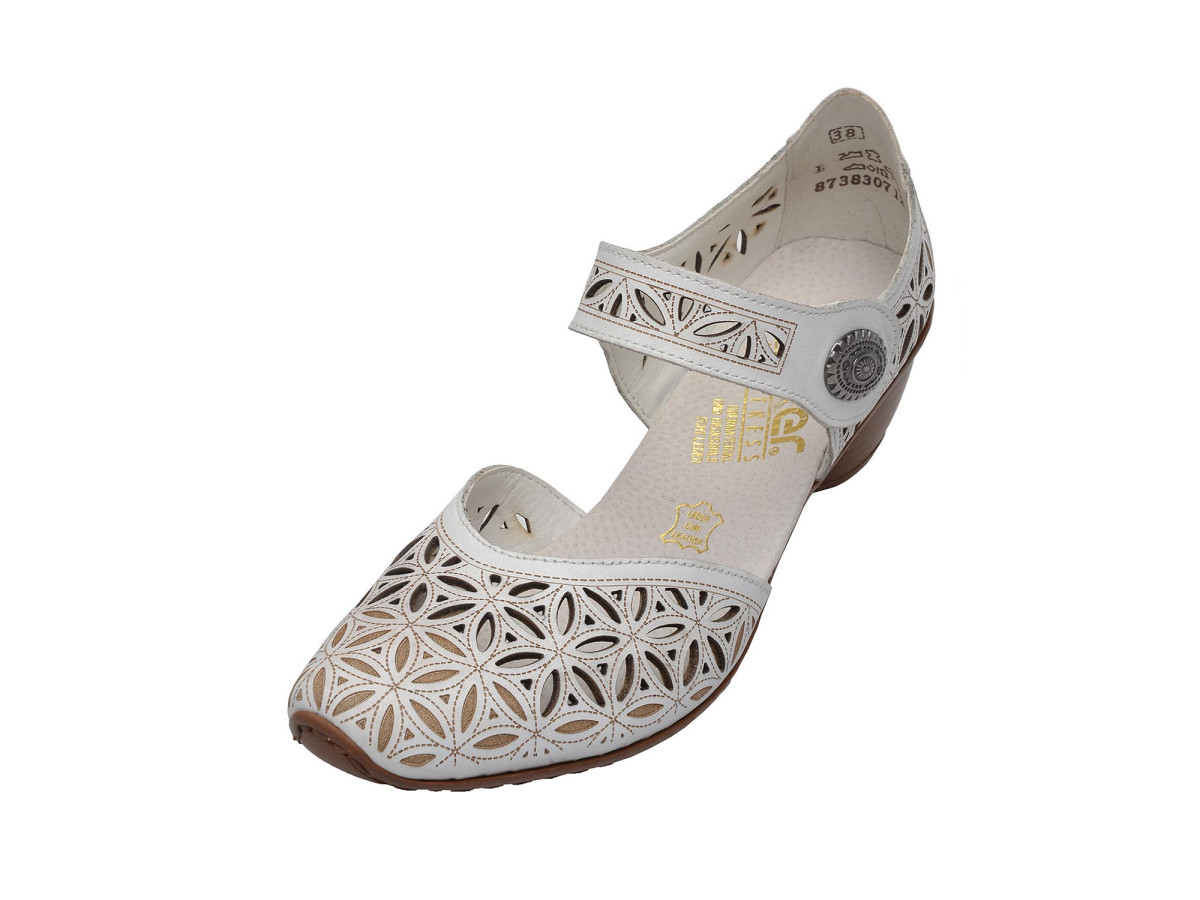 detail Dámské lodičky RIEKER RIE-1023579-S8 bílá