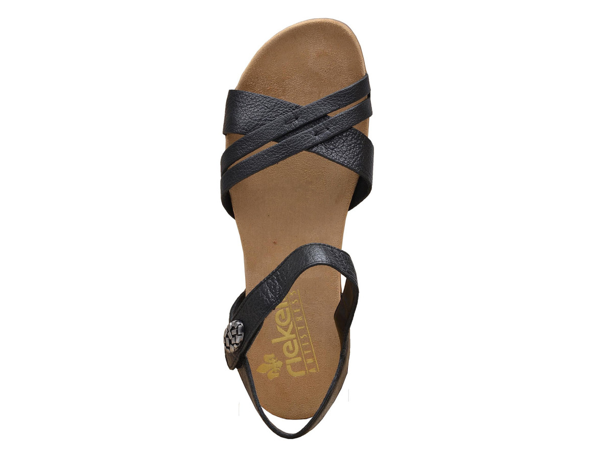 detail Dámské sandály RIEKER RIE-1023887-S8 černá