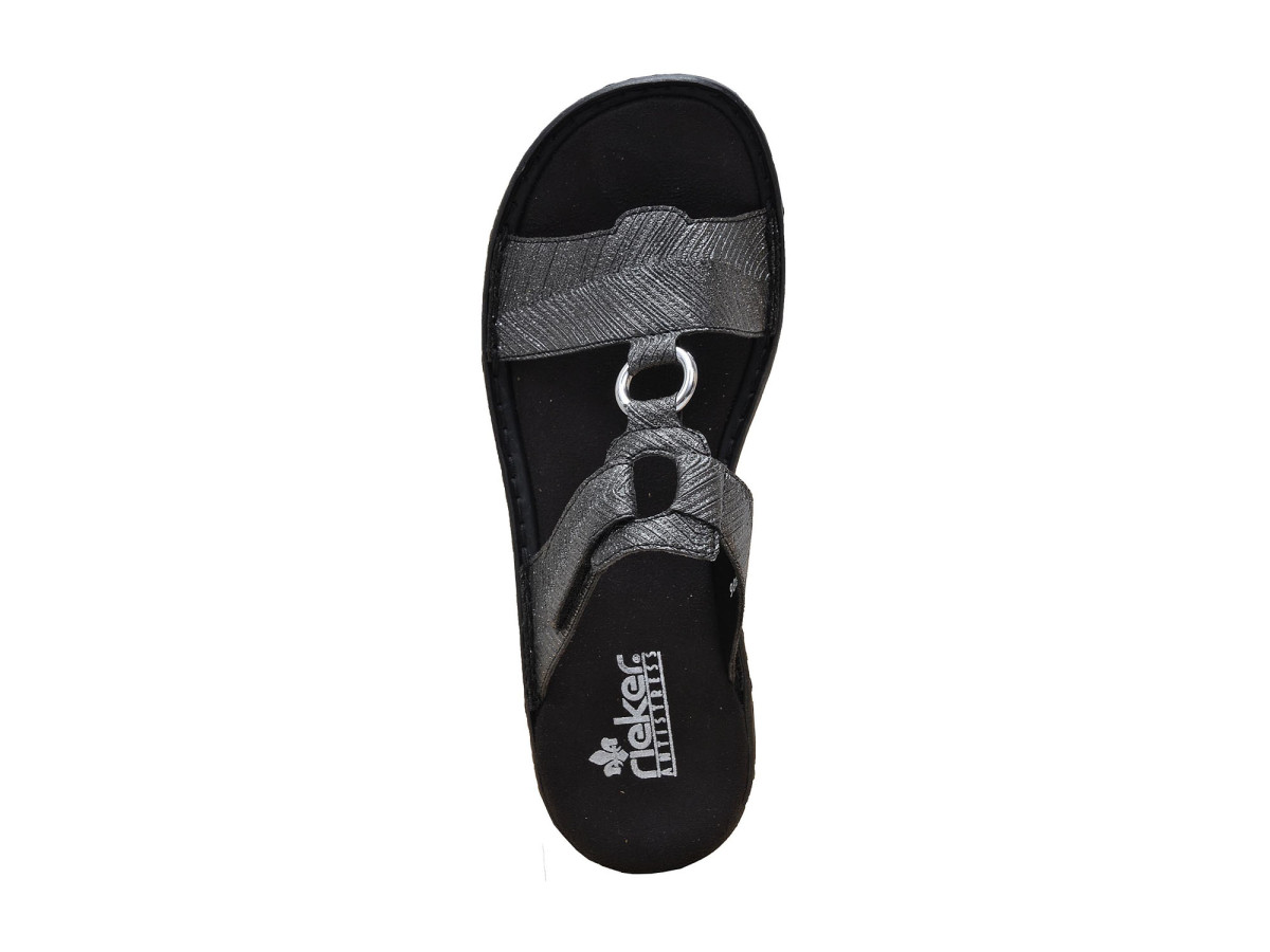 detail Dámská obuv RIEKER 608A0/00 SCHWARZ SILBER F/S 8
