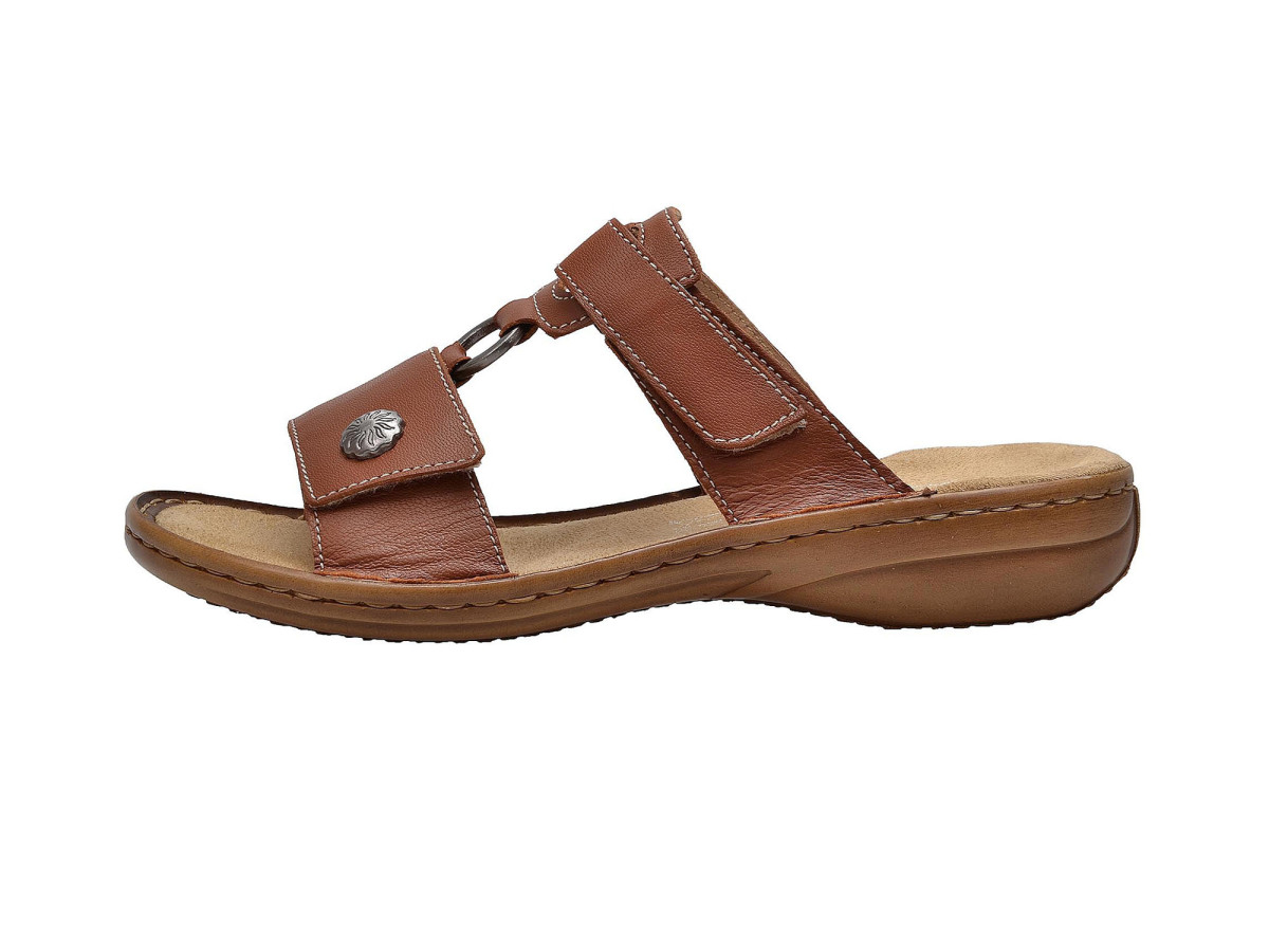 detail Dámské hnědé nazouváky RIEKER 608X1/24 BRAUN F/S 8