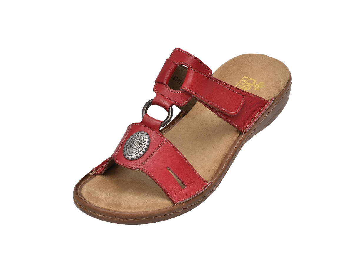 detail Dámské nazouváky RIEKER RIE-1023916-S8 červená