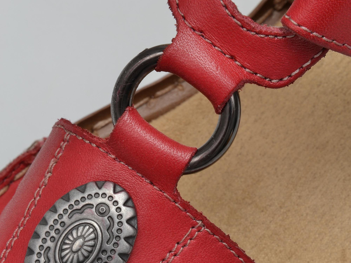 detail Dámské nazouváky RIEKER RIE-1023916-S8 červená