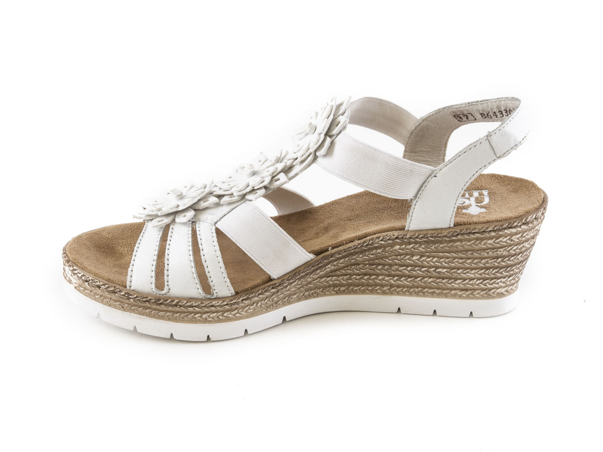 detail Dámská obuv RIEKER 61949/80 WEISS F/S 8